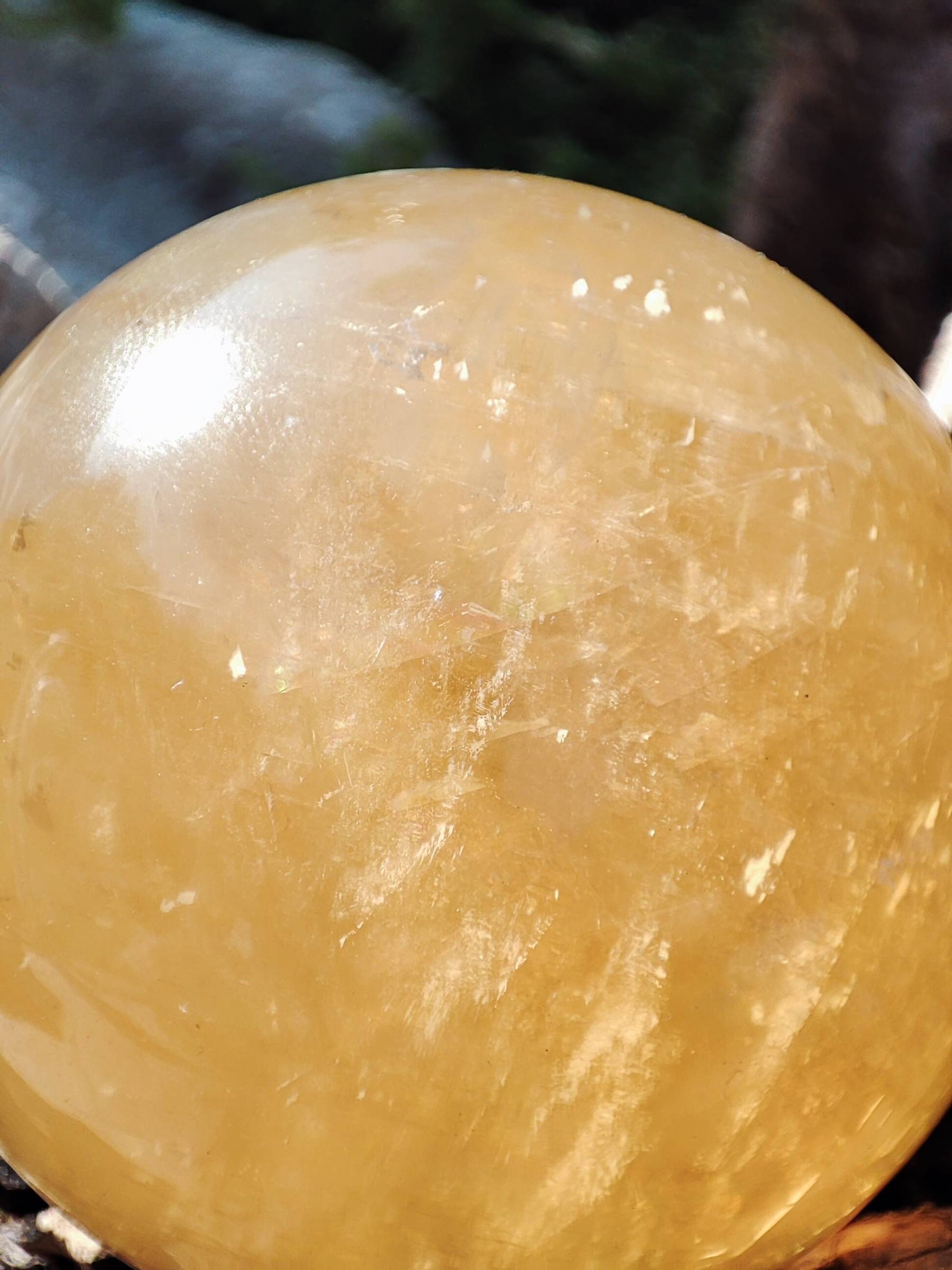 Sphère Calcite Miel